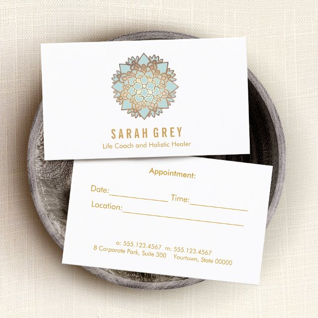 Blue Lotus Wellness & Holistic Health Appointment Card (Creator Uploaded)