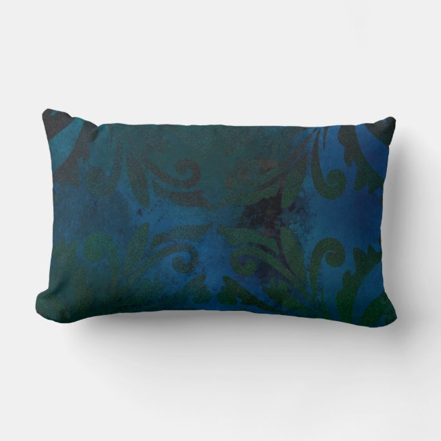 blue lumbar pillow (Front)
