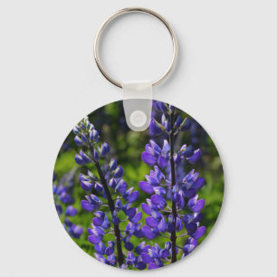 Blue Lupines Keychain