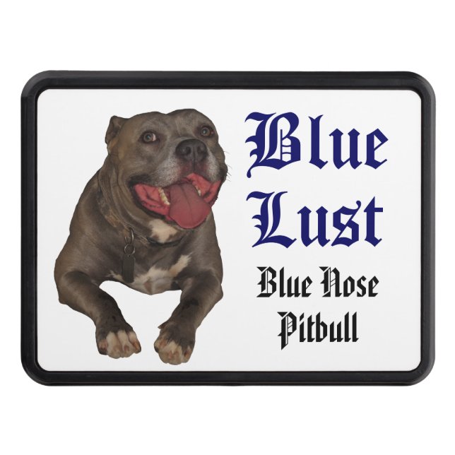 Blue Lust Pitbull Hitch Cover (Front)