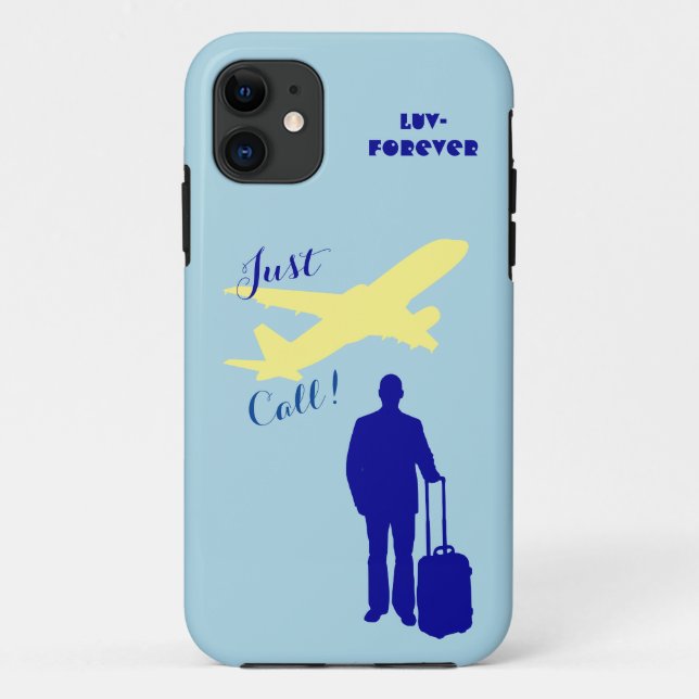 Blue Luv Forever Case-Mate iPhone Case (Back)