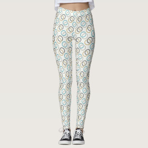 Blue luxury leggings