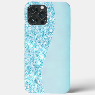 Blue Luxury Modern gradient galaxy glitter star iPhone 13 Pro Max Case