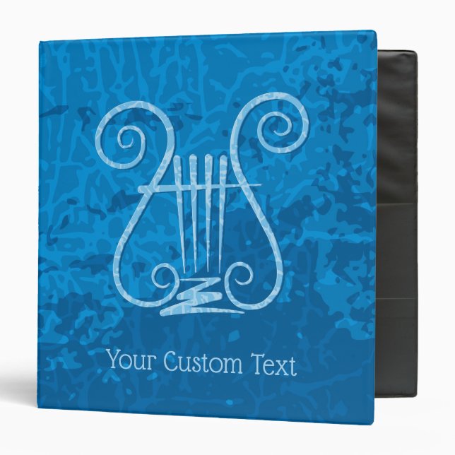 Blue Lyre Background Binder (Front/Inside)