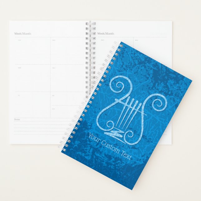 Blue Lyre Background Planner (Display)