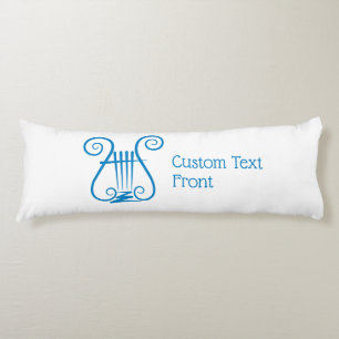 Blue Lyre Body Pillow
