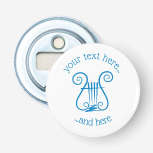 Blue Lyre Bottle Opener