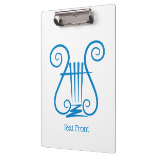 Blue Lyre Clipboard