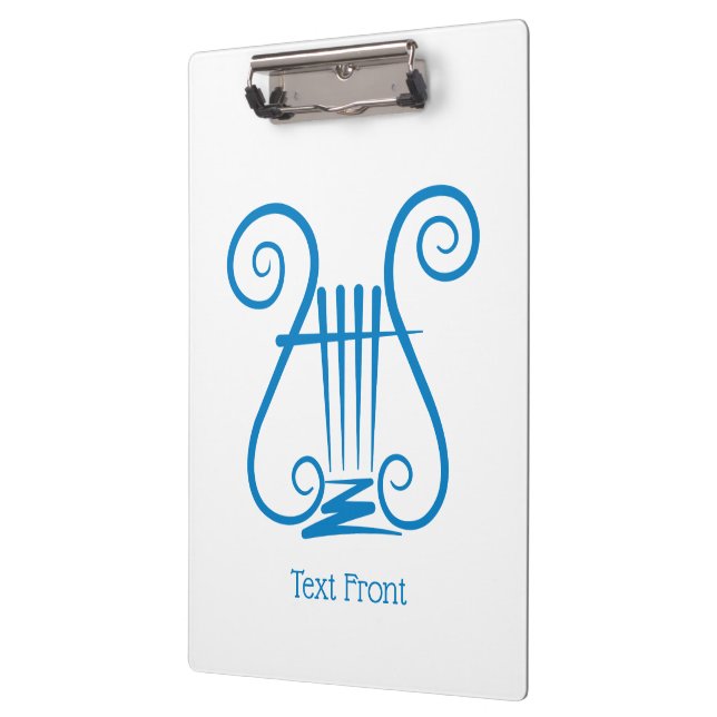 Blue Lyre Clipboard (Left)