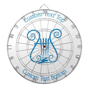 Blue Lyre Dartboard
