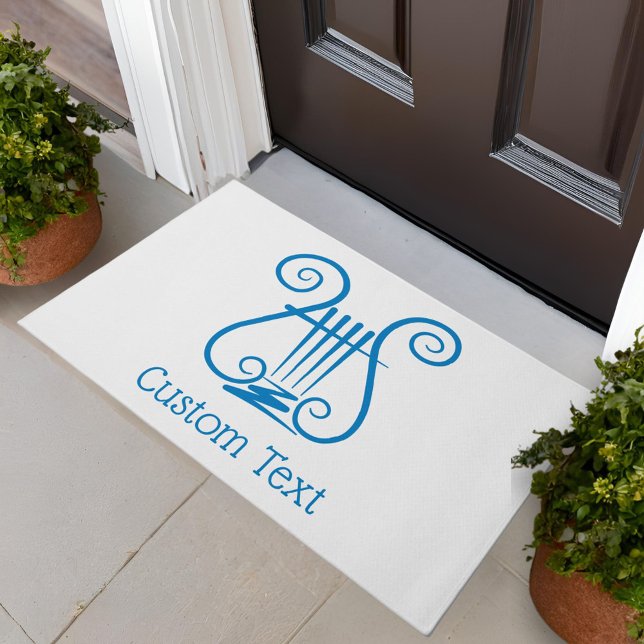 Blue Lyre Doormat (Creator Uploaded)