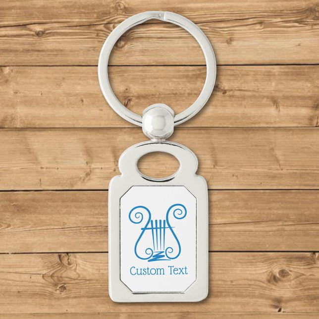Blue Lyre Keychain (Creator Uploaded)
