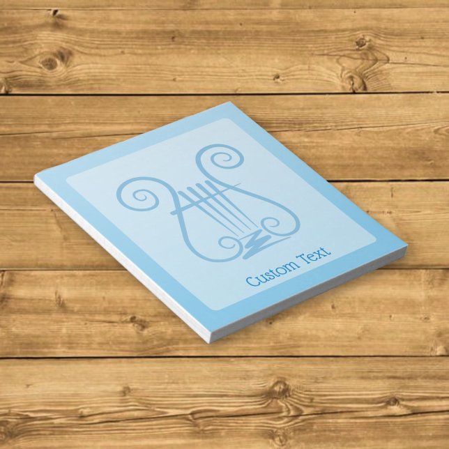 Blue Lyre Notepad (Creator Uploaded)