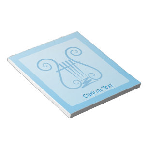 Blue Lyre Notepad