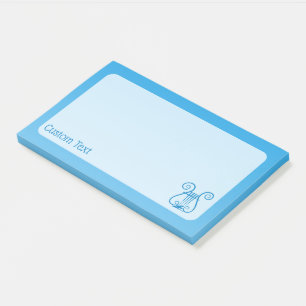 Blue Lyre Post-it Notes