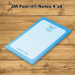 Blue Lyre Post-it Notes