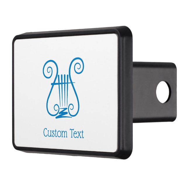 Blue Lyre Trailer Hitch Cover (Left)
