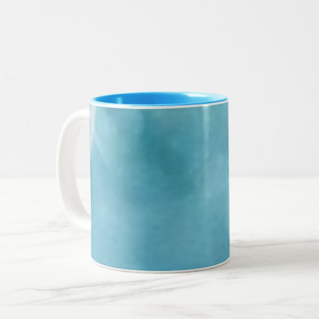 Blue M Two-Tone Coffee Mug (Front Left)