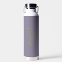 Blue Magenta Brass Modern Monogram Bachelor