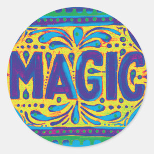 Blue Magic Classic Round Sticker