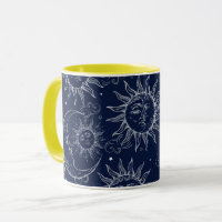 Blue Magic Vintage Celestial Sun Moon Stars