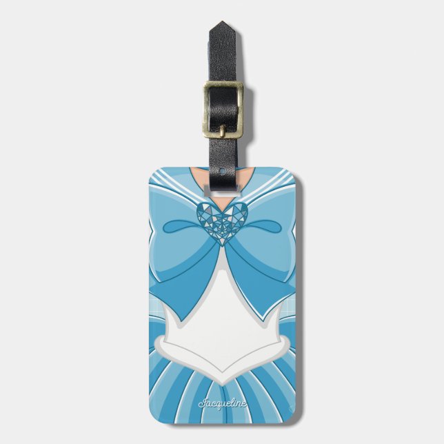 Blue Magical Girl  Luggage Tag (Front Vertical)