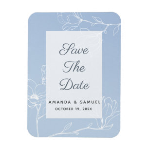 Blue Magnolia Magnet