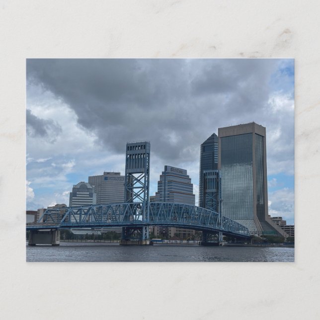 Blue Main Street Bridge Postcard (Front)