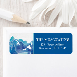 Blue Majestic Mountain Bar Mitzvah Address