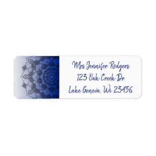 Blue Mandala Abstract