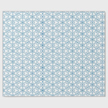 Blue mandala geometry