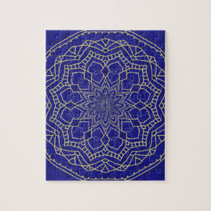 Blue Mandala Jigsaw Puzzle