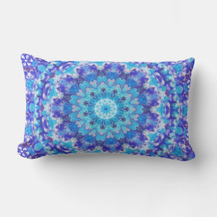 Blue Mandala Lumbar Pillow