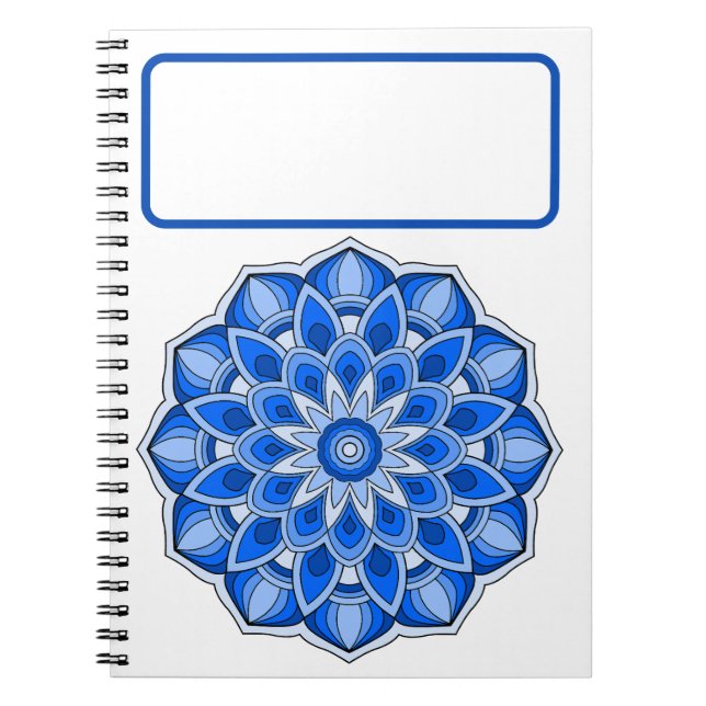 Blue mandala notebook (Front)