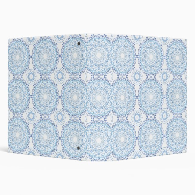 Blue Mandala Pattern Binder (Background)