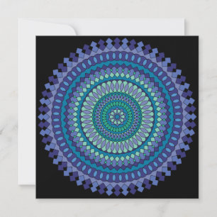 Blue Mandala Thank You Card