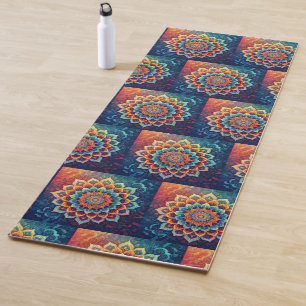 Blue Mandala  Yoga Mat