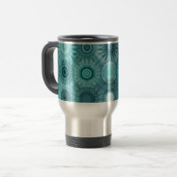 Blue Mandalas Abstract Ornate Pattern