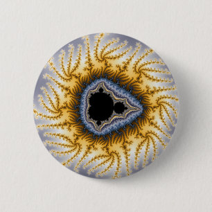 Blue Mandel - Fractal 2 Inch Round Button