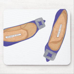 Blue Manolos Mouse Pad