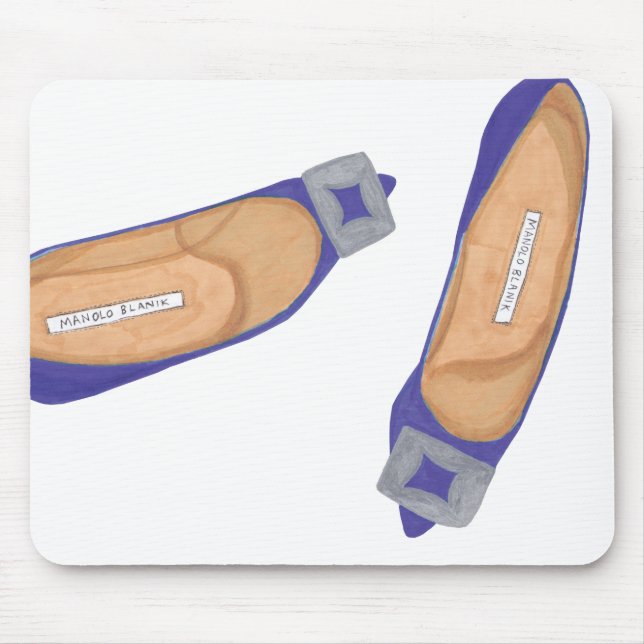 Blue Manolos Mouse Pad (Front)
