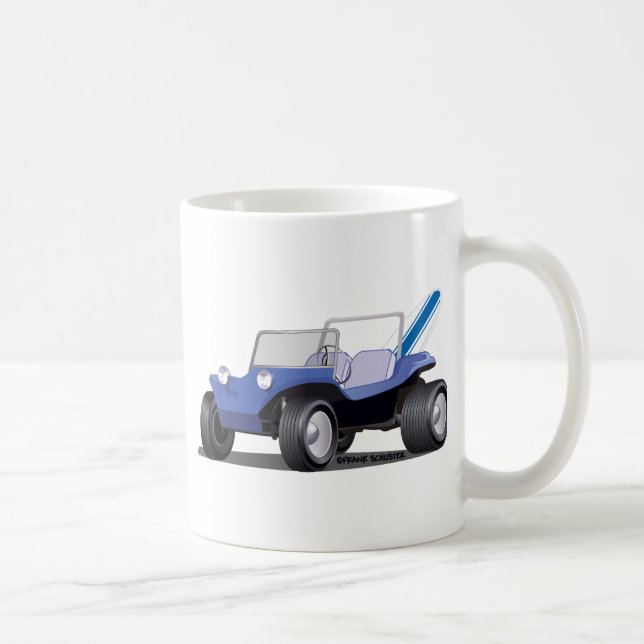 Blue Manx Side Coffee Mug (Right)