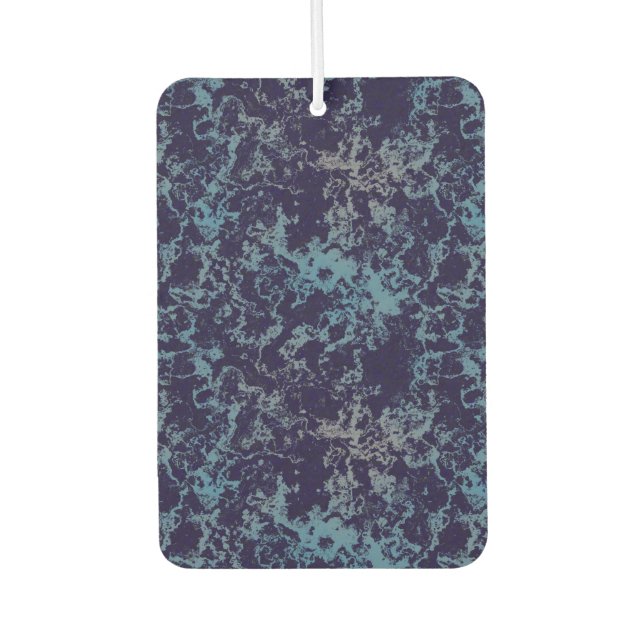 blue marble abstract air freshener (Front)