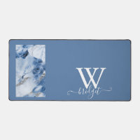 blue marble abstract coastal pattern