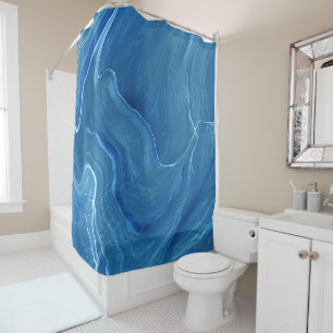 Blue Marble Agate Abstraction