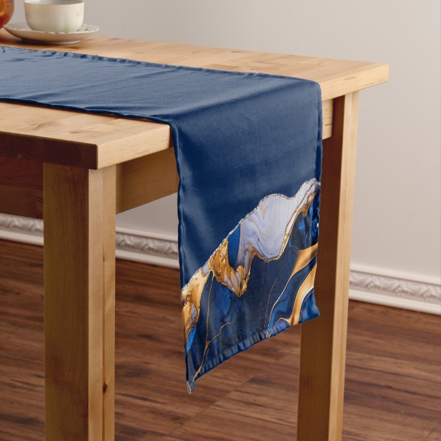 BLUE MARBLE AGATE Table Runner (In Situ)