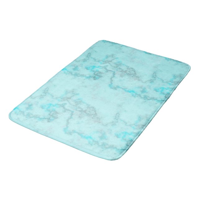 Blue Marble Bath Mat (Angled)