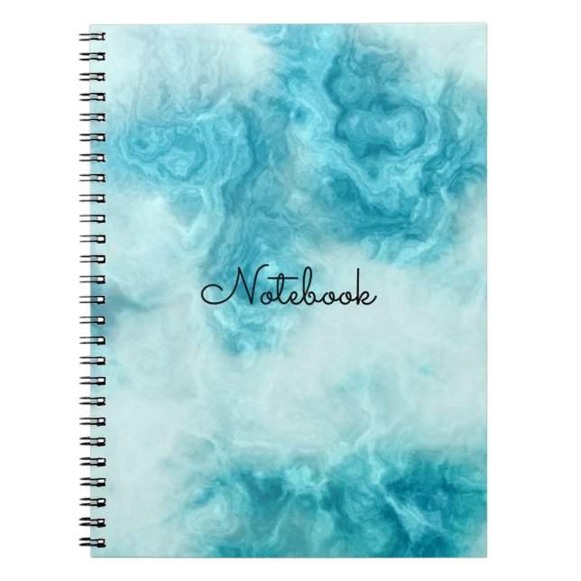 blue marble beautiful artsy pattern texture book (Front)