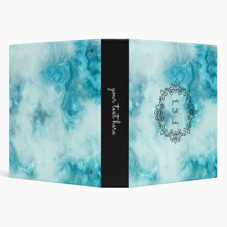 blue marble beautiful texture pattern art binder
