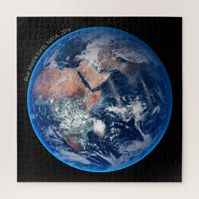 Blue Marble Earth, 2014 Satellite Photograph Jigsaw Puzzle (Vertical)